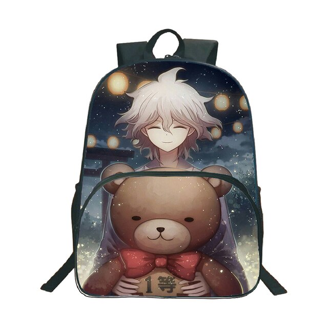 Plecak Anime Danganronpa Monokuma - wzór niedźwiedzia, podróżny, na laptopa (Mochila Torba Studentka Nastolatka Szkoła Książka Podróż) - Wianko - 10