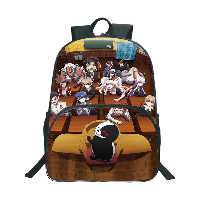 Plecak Anime Danganronpa Monokuma - wzór niedźwiedzia, podróżny, na laptopa (Mochila Torba Studentka Nastolatka Szkoła Książka Podróż) - Wianko - 7