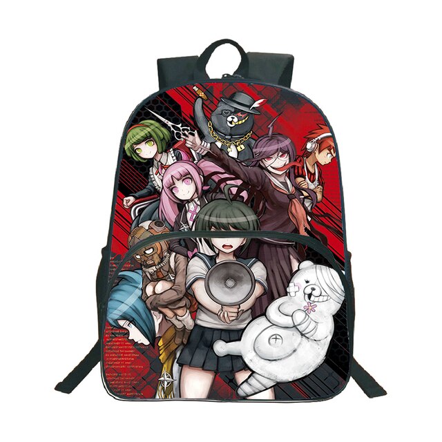 Plecak Anime Danganronpa Monokuma - wzór niedźwiedzia, podróżny, na laptopa (Mochila Torba Studentka Nastolatka Szkoła Książka Podróż) - Wianko - 33