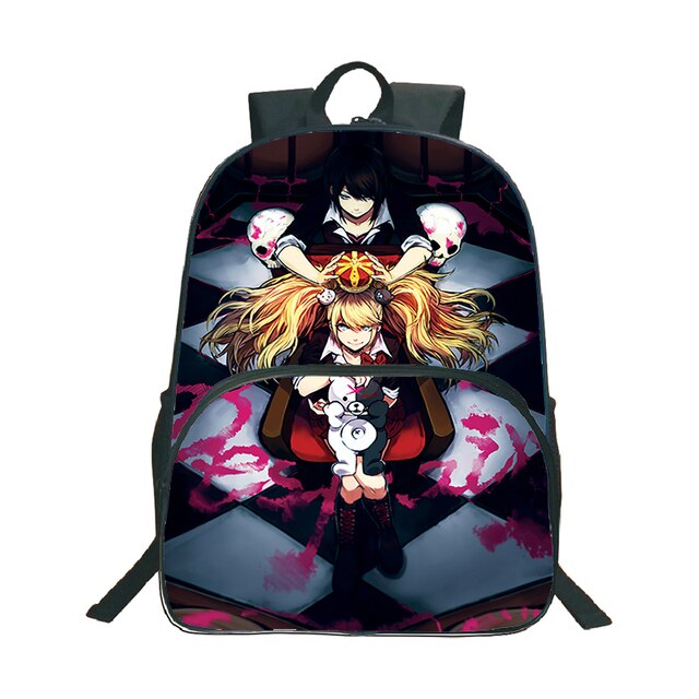 Plecak Anime Danganronpa Monokuma - wzór niedźwiedzia, podróżny, na laptopa (Mochila Torba Studentka Nastolatka Szkoła Książka Podróż) - Wianko - 17