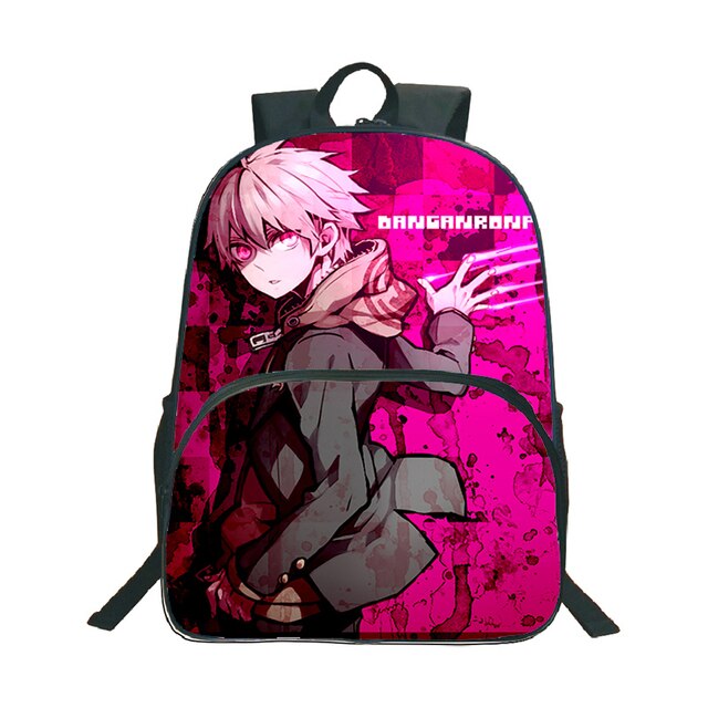 Plecak Anime Danganronpa Monokuma - wzór niedźwiedzia, podróżny, na laptopa (Mochila Torba Studentka Nastolatka Szkoła Książka Podróż) - Wianko - 23