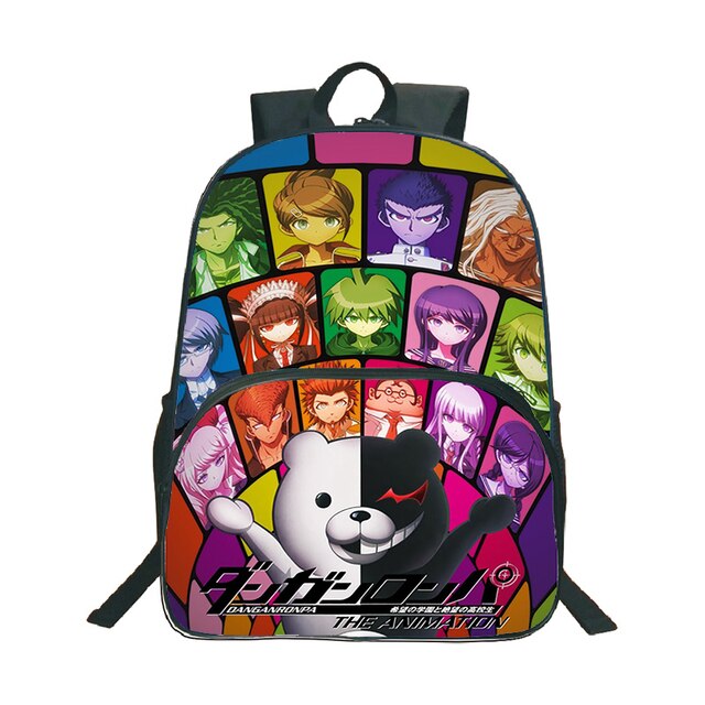 Plecak Anime Danganronpa Monokuma - wzór niedźwiedzia, podróżny, na laptopa (Mochila Torba Studentka Nastolatka Szkoła Książka Podróż) - Wianko - 15