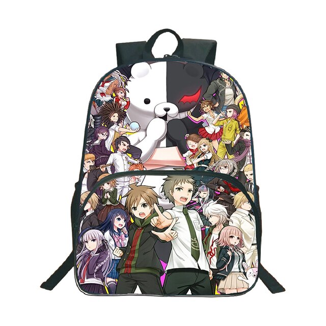 Plecak Anime Danganronpa Monokuma - wzór niedźwiedzia, podróżny, na laptopa (Mochila Torba Studentka Nastolatka Szkoła Książka Podróż) - Wianko - 32