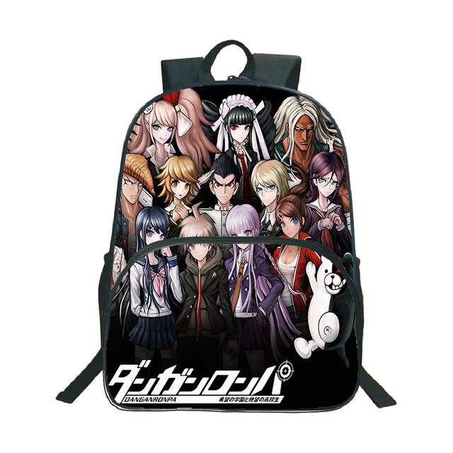 Plecak Anime Danganronpa Monokuma - wzór niedźwiedzia, podróżny, na laptopa (Mochila Torba Studentka Nastolatka Szkoła Książka Podróż) - Wianko - 35