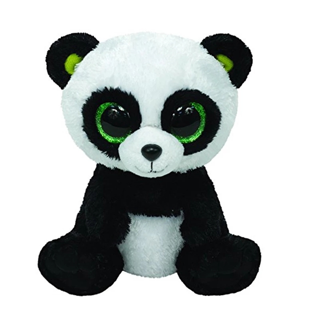 Nowa Panda pluszowa lalka Big Glitter Eyes 15cm, idealna do kolekcji, dla dzieci - Wianko - 15