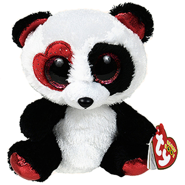 Nowa Panda pluszowa lalka Big Glitter Eyes 15cm, idealna do kolekcji, dla dzieci - Wianko - 13