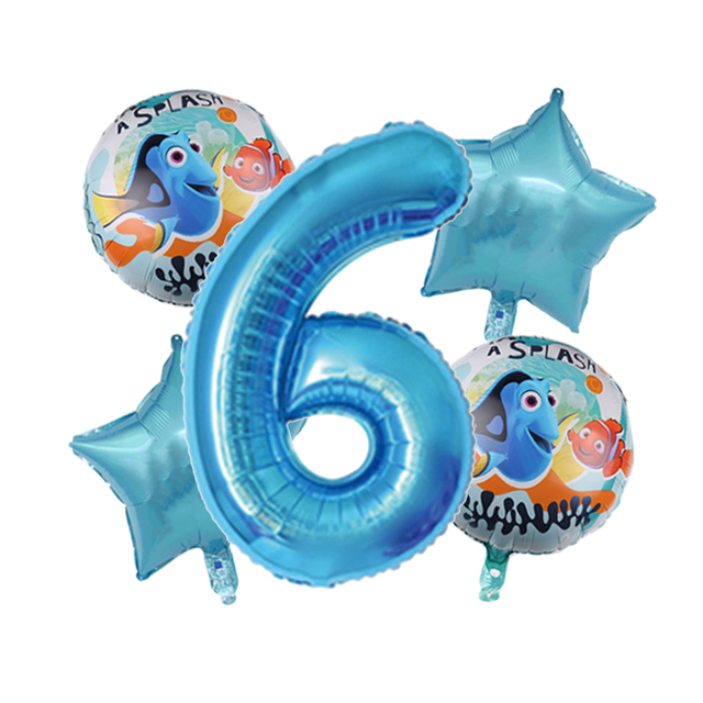 6 sztuk Disney Znalezienie Nemo Theme balony foliowe 32 cali dekoracja urodzinowa dla dzieci - Wianko - 6