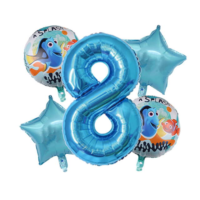 6 sztuk Disney Znalezienie Nemo Theme balony foliowe 32 cali dekoracja urodzinowa dla dzieci - Wianko - 8