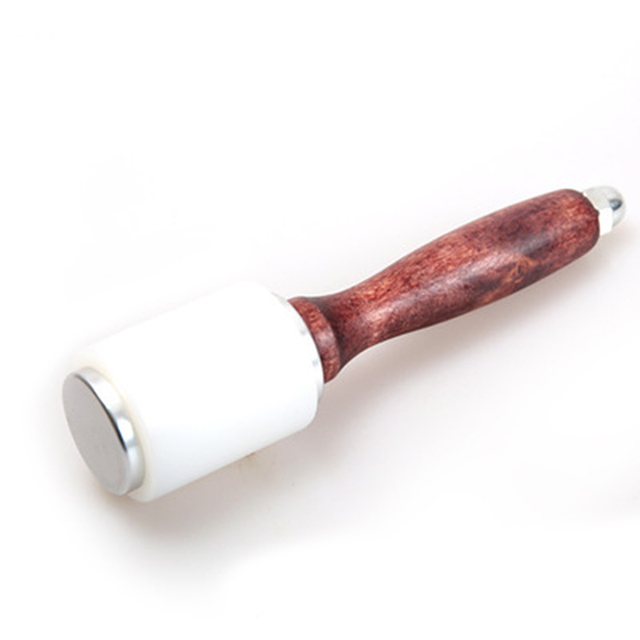 Narzędzia do szycia skóry z nylonowym młotkiem i drewnianą rączką - Wianko - 4