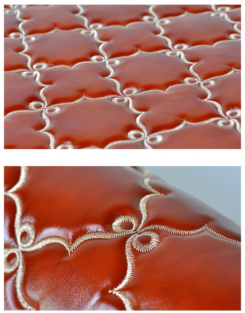 Tkanina haftowana z syntetycznej skóry PU, 50*137cm, idealna do dekoracji wnętrz, mebli i toreb - Wianko - 7