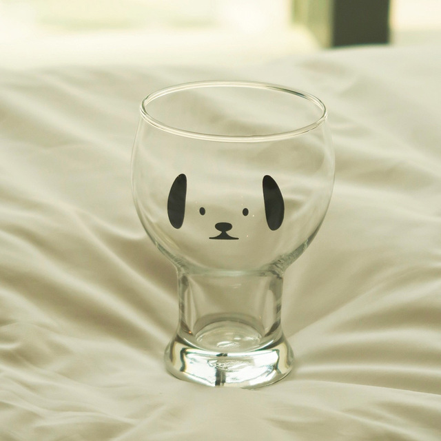 Kubek na mleko i herbatę z motywem miś Kawaii Puppy - przezroczyste szkło o dużej pojemności - Wianko - 10