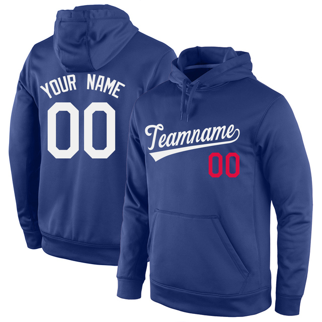Personalizowany sweter z haftowanym logo zespołu/numerem sportowym dla dorosłych/młodzieży - Wianko - 4