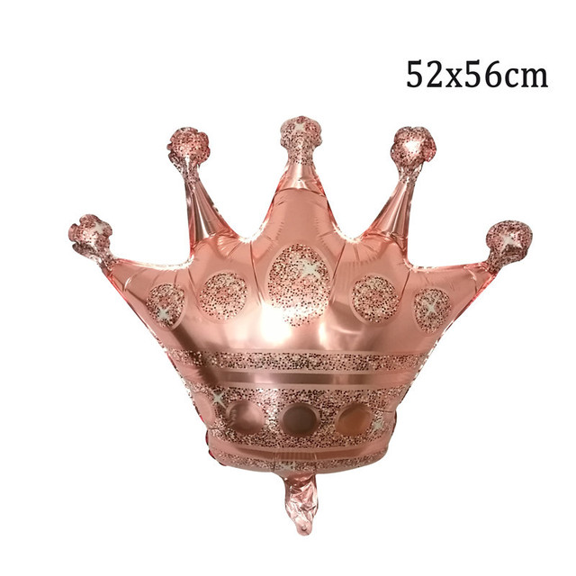 Balon foliowy korona Rosegold na przyjęcie urodzinowe lub baby shower dla dzieci, materiały ślubne - Wianko - 4