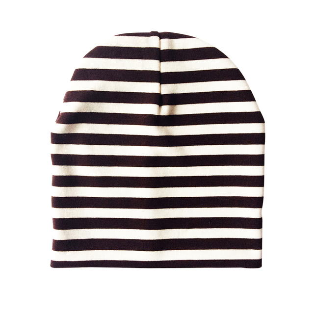 Czapka kapelusz bawełniana dla dzieci w paski na jesień i zimę - Wianko - 2