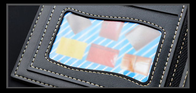 Męskie skórzane portfele krótkie z klipem na pieniądze i etui na karty kredytowe - wielofunkcyjne i luksusowe - Wianko - 6