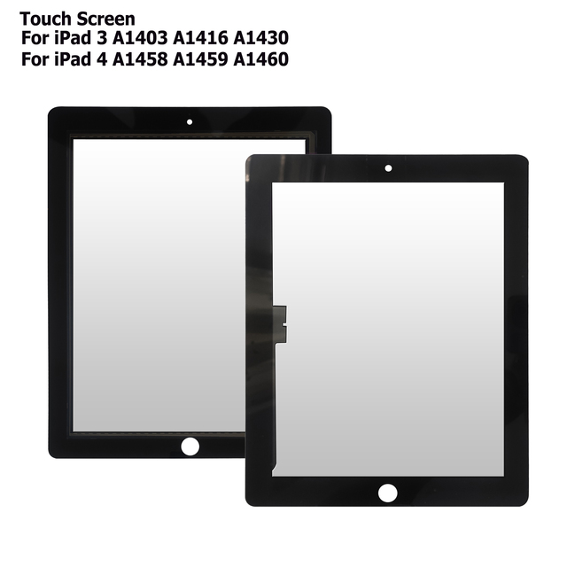 Ekran dotykowy 10 sztuk dla iPad 3 A1416 A1430 A1403 i iPad 4 A1458 A1459 A1460 - wymiana szklanego panelu - Wianko - 1