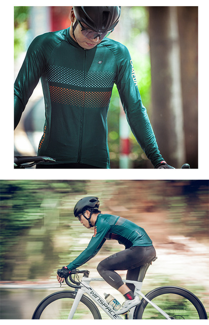Męska koszulka rowerowa LAMEDA 2021 - wygodna jazda wiosną i latem z oddychającym materiałem, długimi rękawami oraz silikonowym dołem - Wianko - 7