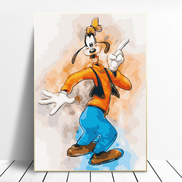 Plakat drukowany na ścianę z nadrukiem obrazu Canvas Myszka Mickey i Kaczor Donald od Disneya – idealna dekoracja do salonu lub pokoju dziecięcego - Wianko - 6