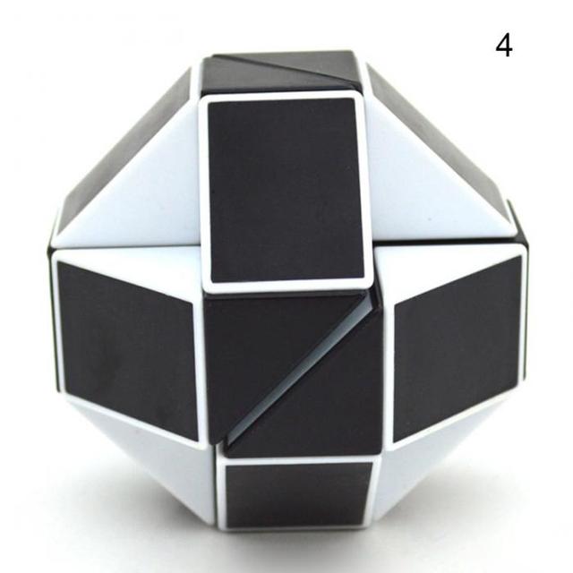 Magiczna linijka wąż Puzzle - 2 sztuki, Fidget antystresowy Cube Twist - 24 prędkości, składane i edukacyjne zabawki dla dzieci, magiczny władca Cube - Wianko - 9