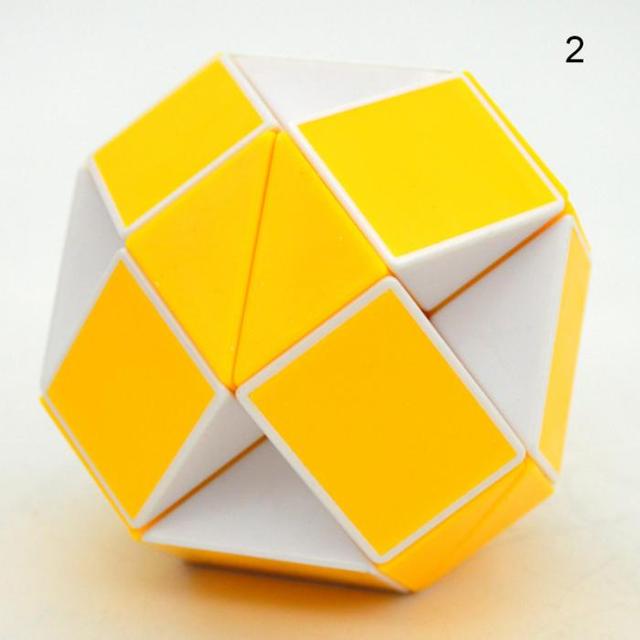 Magiczna linijka wąż Puzzle - 2 sztuki, Fidget antystresowy Cube Twist - 24 prędkości, składane i edukacyjne zabawki dla dzieci, magiczny władca Cube - Wianko - 7