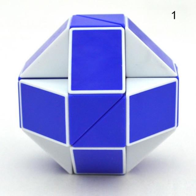 Magiczna linijka wąż Puzzle - 2 sztuki, Fidget antystresowy Cube Twist - 24 prędkości, składane i edukacyjne zabawki dla dzieci, magiczny władca Cube - Wianko - 6