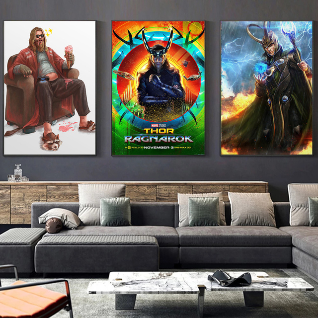 Obraz na płótnie Disney Marvel Avengers - Thor Ragnarok - plakat i druk - dekoracja ściany do przedszkola i salonu - Wianko - 3