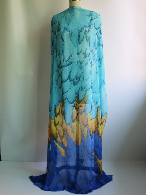 Szyfonowa plażowa tkanina hawajskiego wzoru na sukienki - metr - Wianko - 17