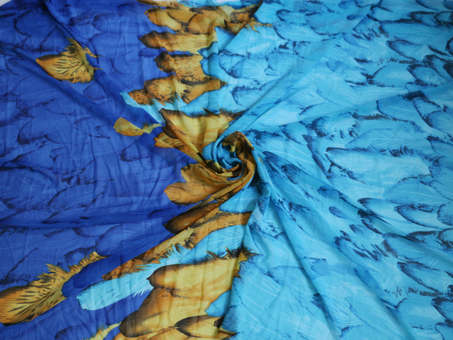 Szyfonowa plażowa tkanina hawajskiego wzoru na sukienki - metr - Wianko - 14