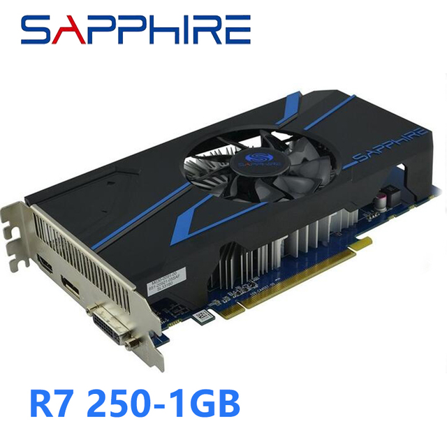 Karta graficzna SAPPHIRE R7 250 1GB 2GB GDDR5 dla AMD Radeon R7 250X HDMI DVI DirectX (używana) - Wianko - 1