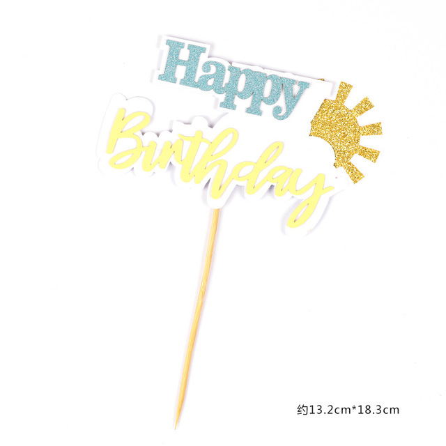 Słoneczne chmury - urocze papierowe ozdoby na tort urodzinowy dla dzieci - Wianko - 8