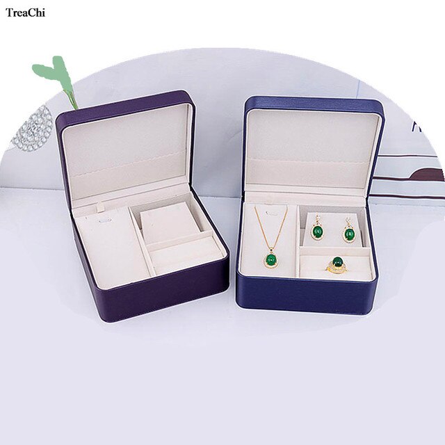 Skórzany zestaw biżuterii w okrągłym pudełku - szczotkowany, odwracalny, trzyczęściowy, hurtownia organizatorów pudełek - Wianko - 13