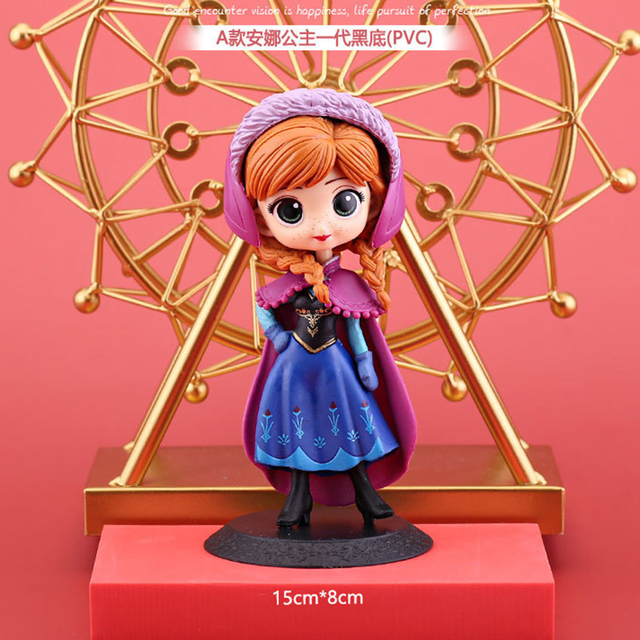 Figurka Disney Mrożona Księżniczka Elsa Anna - Model Lalki Anime Zabawka Dla Dzieci - Wianko - 8