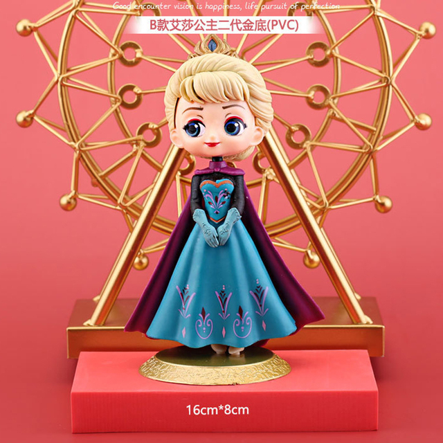 Figurka Disney Mrożona Księżniczka Elsa Anna - Model Lalki Anime Zabawka Dla Dzieci - Wianko - 11