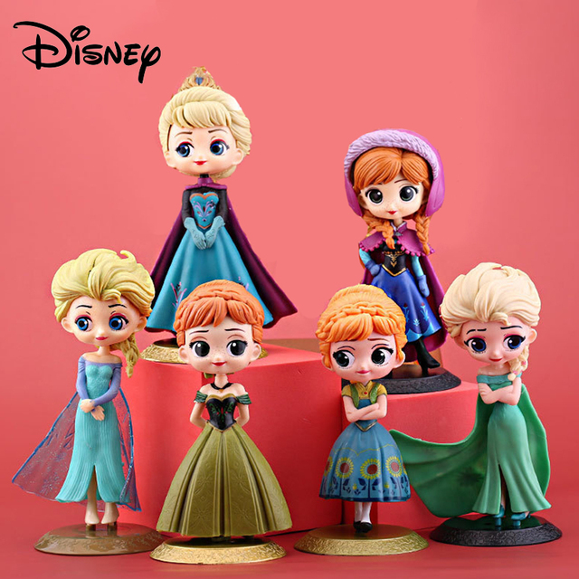Figurka Disney Mrożona Księżniczka Elsa Anna - Model Lalki Anime Zabawka Dla Dzieci - Wianko - 1