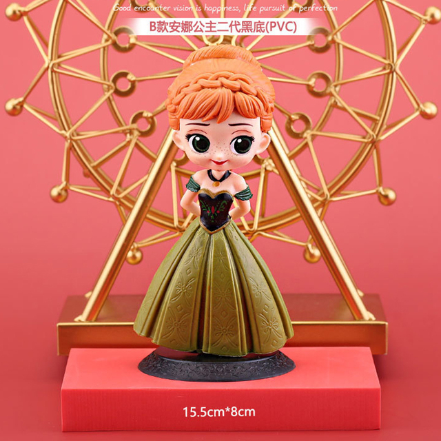 Figurka Disney Mrożona Księżniczka Elsa Anna - Model Lalki Anime Zabawka Dla Dzieci - Wianko - 5