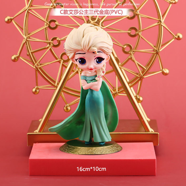 Figurka Disney Mrożona Księżniczka Elsa Anna - Model Lalki Anime Zabawka Dla Dzieci - Wianko - 9