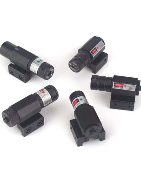 Mini czerwony celownik laserowy z regulacją, montażem na szynie Picatinny/Weaver 11mm/20mm - 635-655nm, idealny do polowań - Wianko - 7