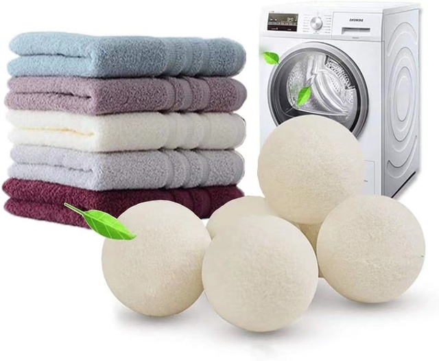 5cm Piłka do suszenia wełny - naturalna tkanina zmiękczająca, wielokrotnego użytku, przeciwzmarszczkowa, akcesoria do maszyn do prania - Wianko - 15