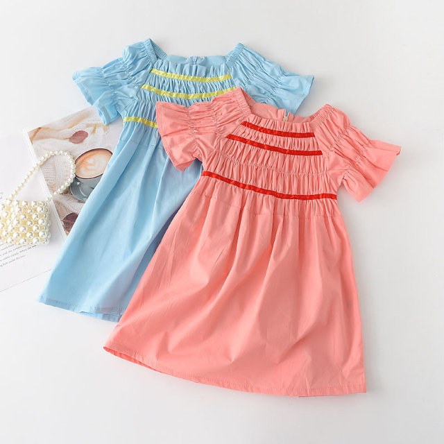 Lato 2021: Dziewczęce sukienki w koreańskim stylu - wygodne i modne dla dzieci 3-7 lat - Wianko - 23