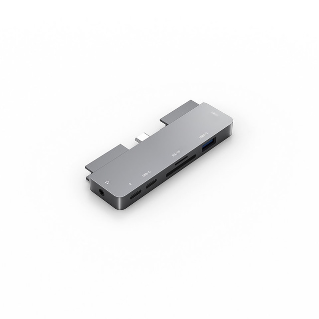 USB C Hub 4K HDMI Adapter z USB-C PD, USB3.0, 3.5mm Jack, USB typ C dla iPada Pro, MacBook Pro/Air - Wianko - 6