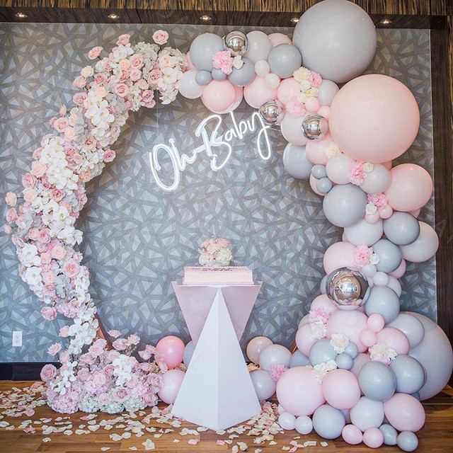 Zestaw romantyczny balonów różowe balony Garland Arch Kit dekoracje weselne i urodzinowe - Wianko - 8