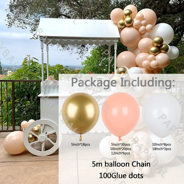 Zestaw romantyczny balonów różowe balony Garland Arch Kit dekoracje weselne i urodzinowe - Wianko - 11