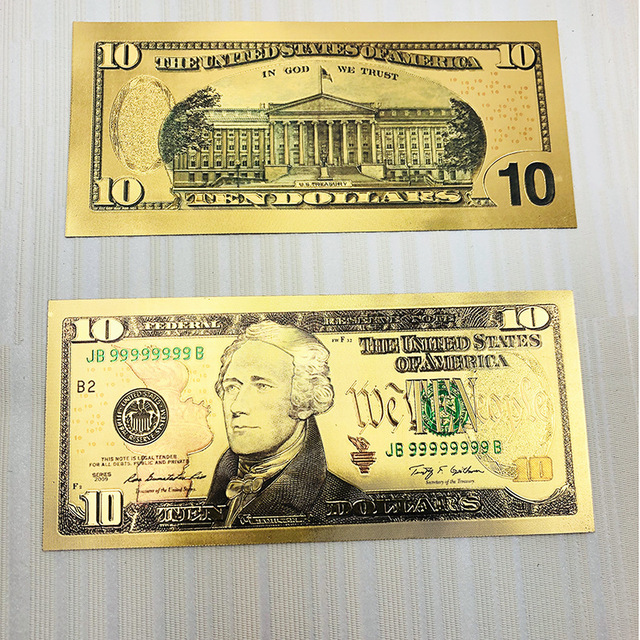 7 sztuk fałszywych banknotów $100/$50/$20/$10/$5/$2/$1 - złote banknoty repliki USA, prima aprilis żart prezent - Wianko - 5