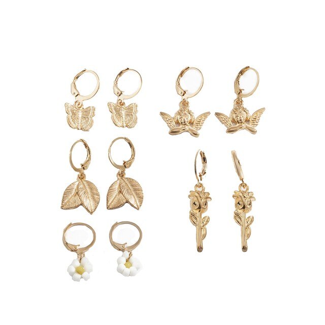 Zestaw kolczyków Bijoux Femme Butterfly - eleganckie biżuteryjne kolczyki dla kobiet - Wianko - 2