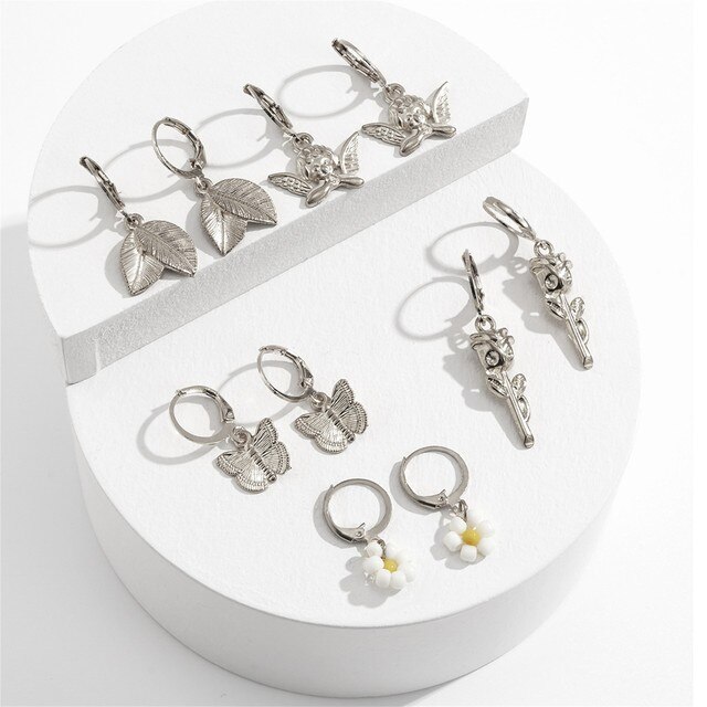 Zestaw kolczyków Bijoux Femme Butterfly - eleganckie biżuteryjne kolczyki dla kobiet - Wianko - 4