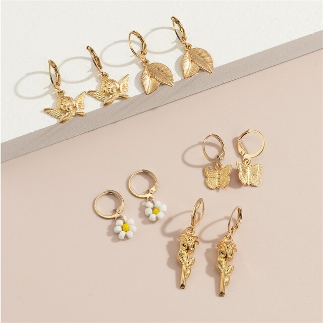 Zestaw kolczyków Bijoux Femme Butterfly - eleganckie biżuteryjne kolczyki dla kobiet - Wianko - 17