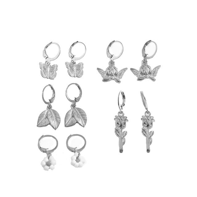 Zestaw kolczyków Bijoux Femme Butterfly - eleganckie biżuteryjne kolczyki dla kobiet - Wianko - 3