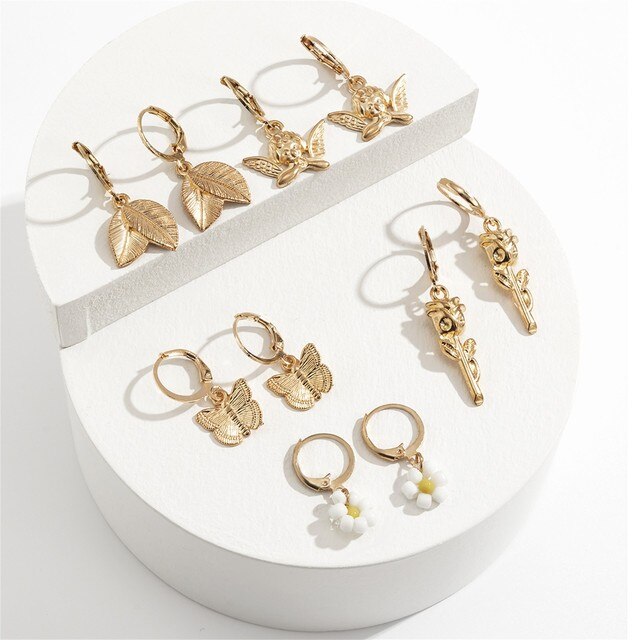Zestaw kolczyków Bijoux Femme Butterfly - eleganckie biżuteryjne kolczyki dla kobiet - Wianko - 7