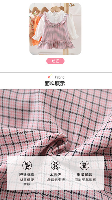 Plisowana sukienka dla dziewcząt z koronkowym kołnierzykiem, nowa kolekcja wiosna-lato 2020 (1-3 T) - Wianko - 11
