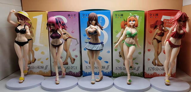 Figurka Nakano Miku z anime The Quintessential Quintuplets w seksownym stroju kąpielowym - 20cm, PVC - Wianko - 1
